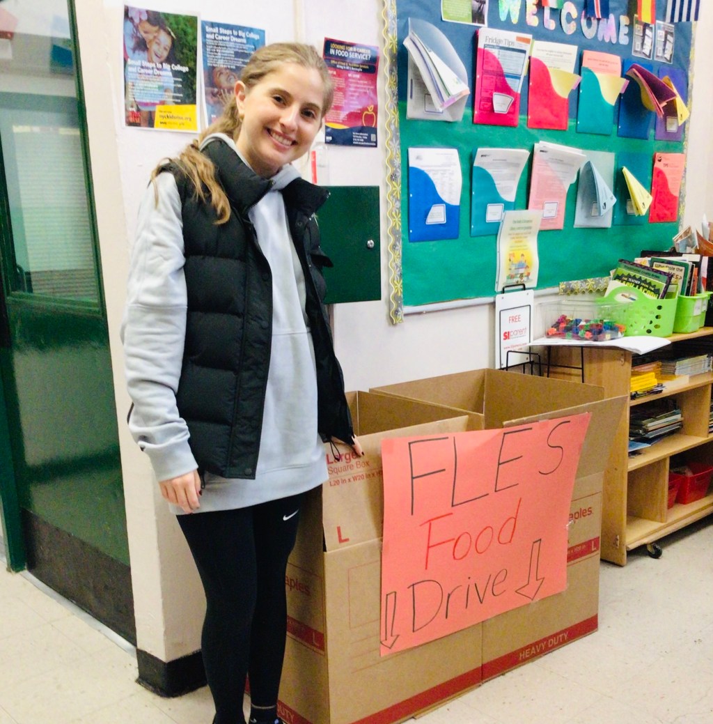 Student Journalists Report on FLES Food&nbsp;Drive