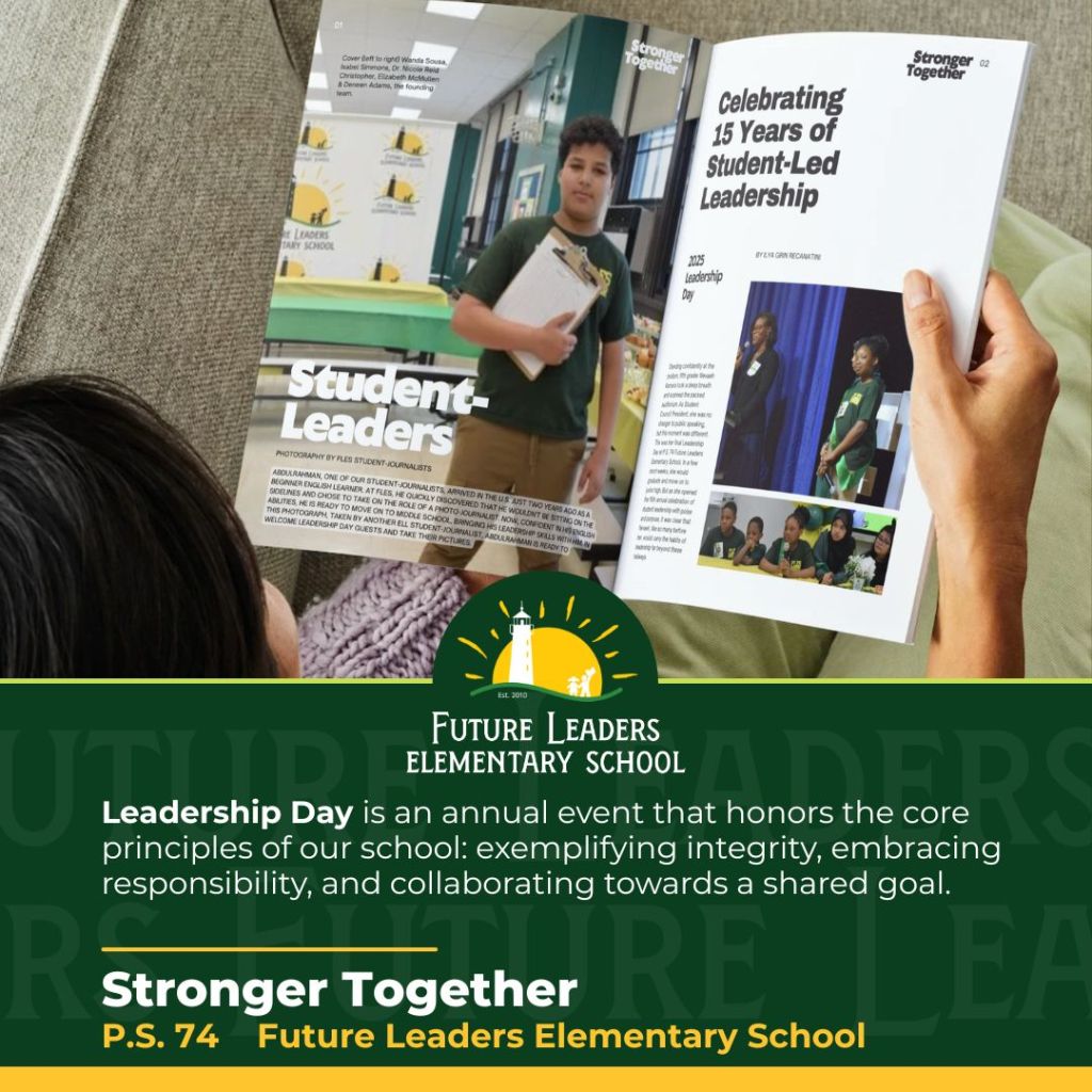Leadership Day is an annual event that honors the core principles of our school: exemplifying integrity, embracing responsibility, and collaborating towards a shared goal.